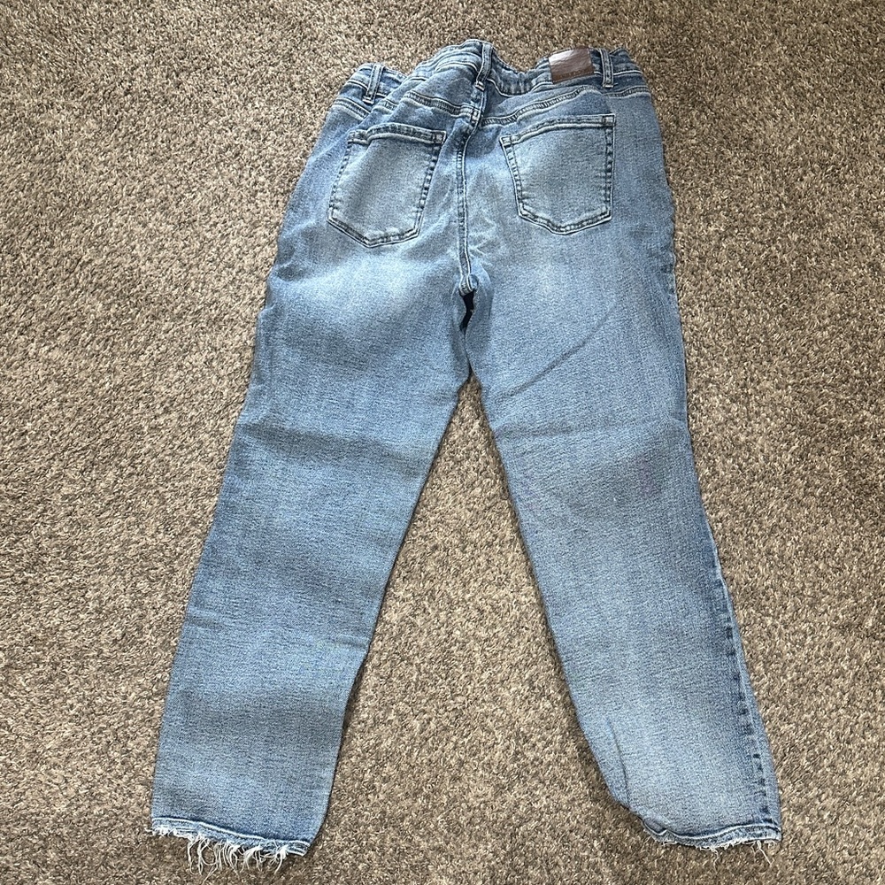 Maurices Light Blue Distressed Boyfriend Jeans - Picture 3 of 3